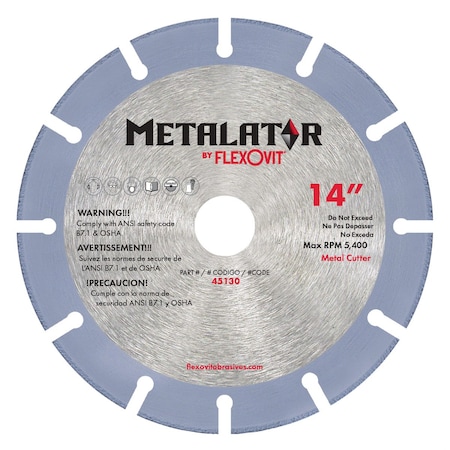 Flexovit METAL CUTTING DIAMOND BLADE METALATOR 45130